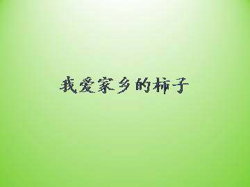 我爱家乡的柿子_课件1