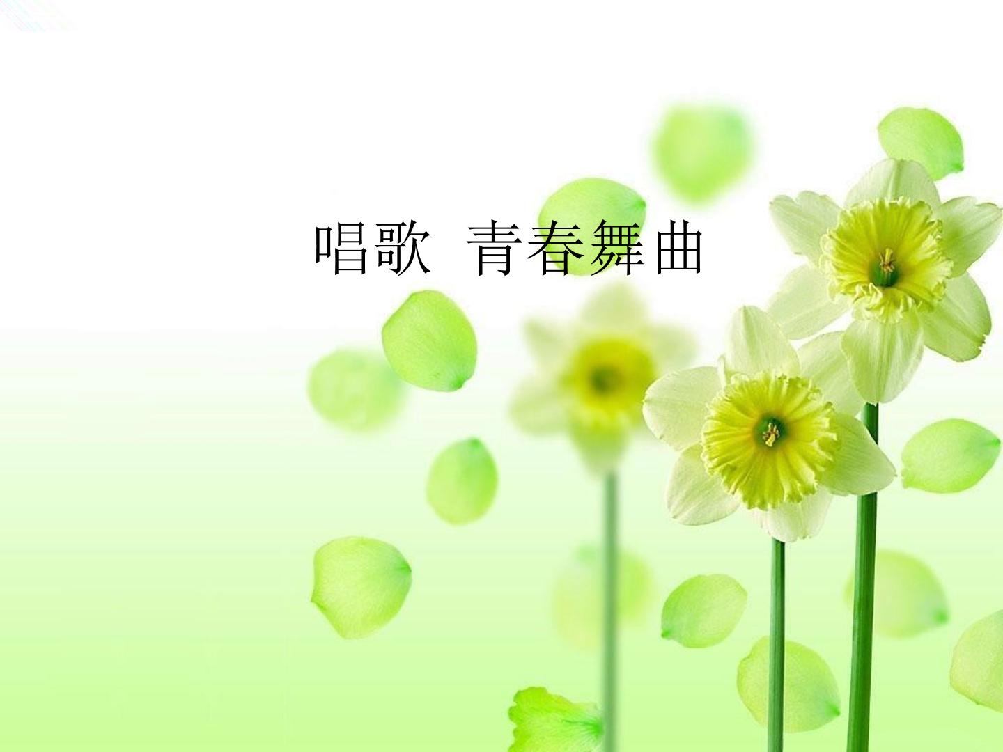唱歌 青春舞曲_课件1