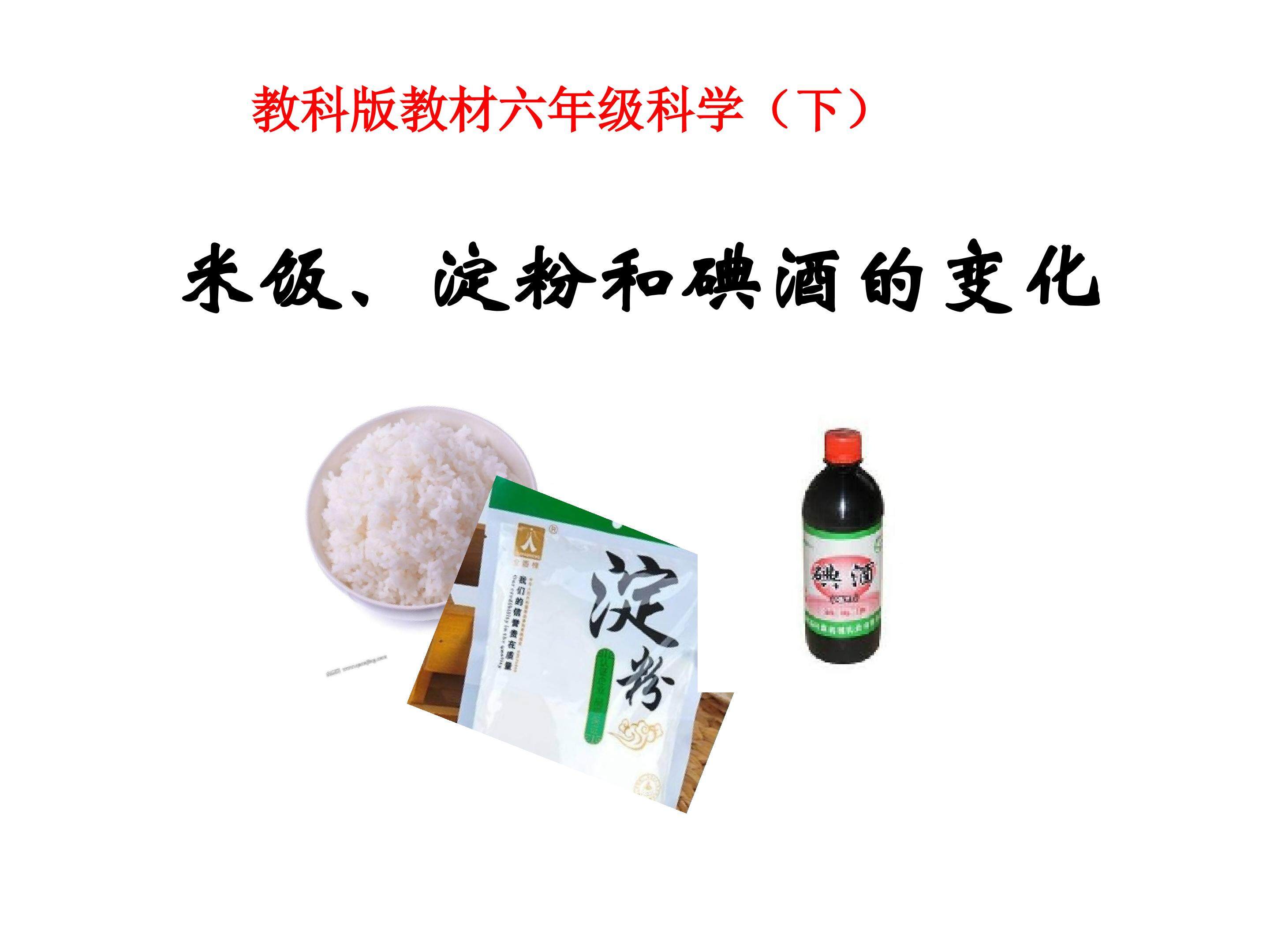《米饭、淀粉和碘酒的变化》