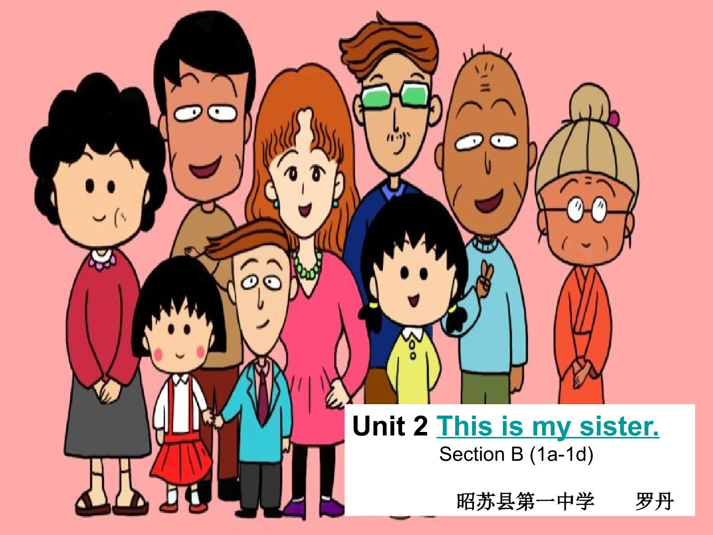 Unit 2 This is my sister. Section B