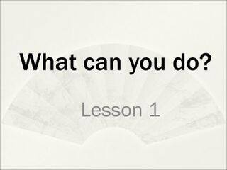 What can you do?_课件8
