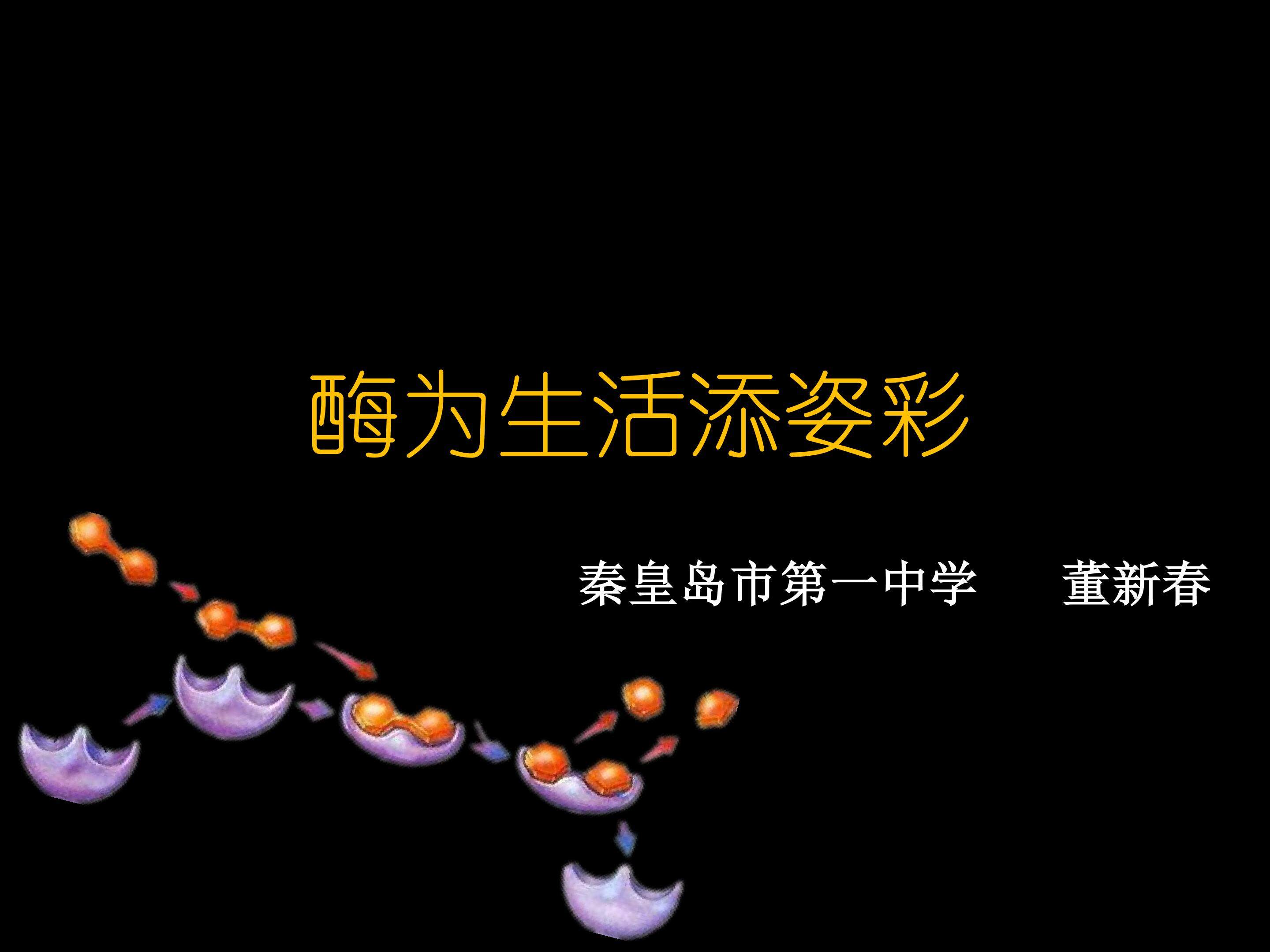 《酶为生活添姿彩》 秦皇岛市第一中学 董新春