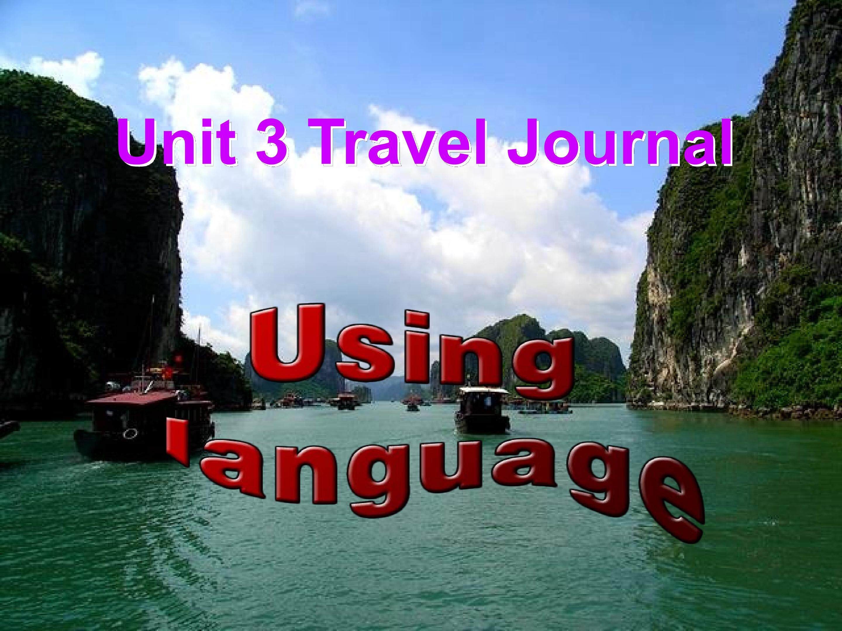 人教版必修一unit 3 using language