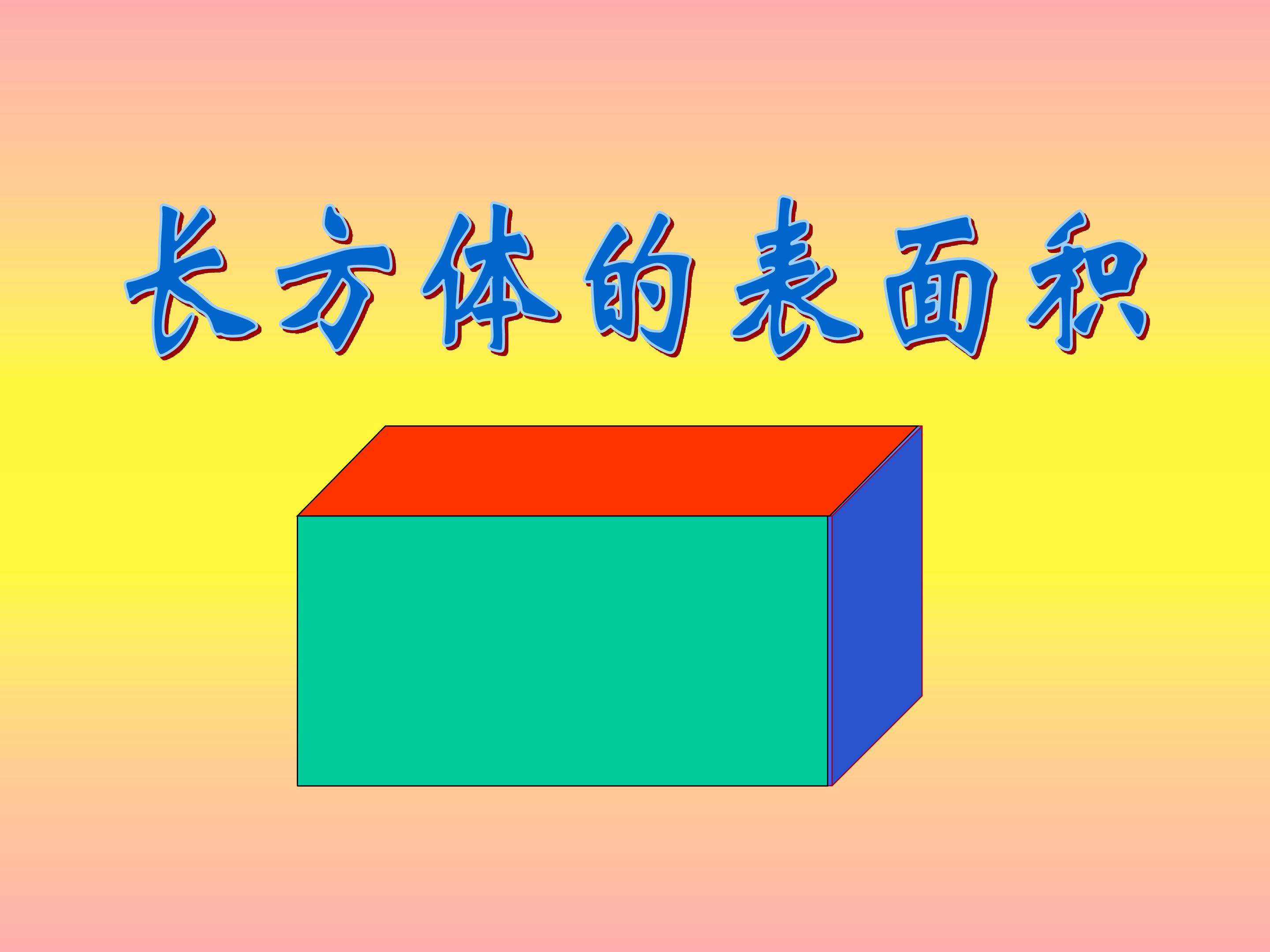 长方体表面积