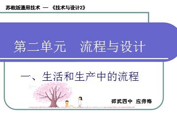 2.1生活和生产中的流程