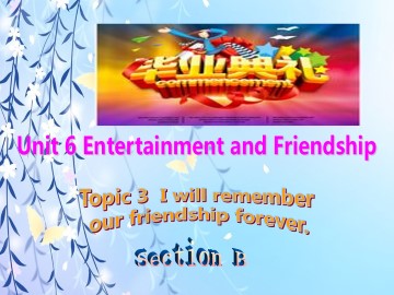 Topic 3. I will remember our friendship forever._课件1