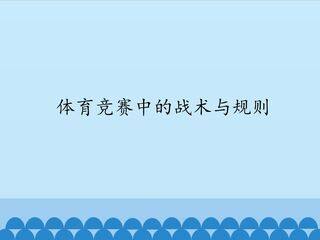 体育竞赛中的战术与规则_课件1