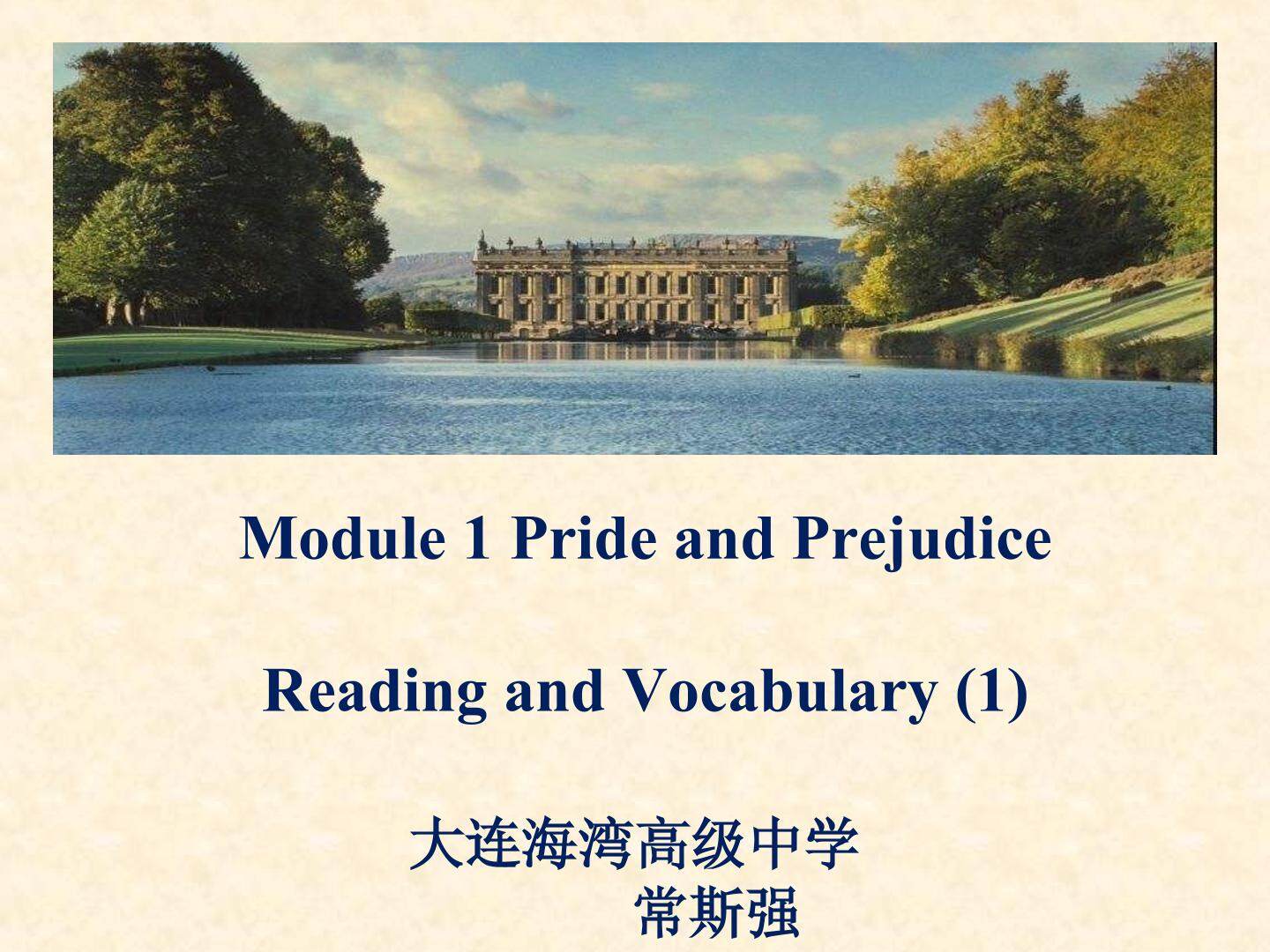 Reading and vocabulary