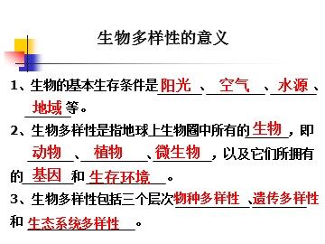 《生物多样性的意义》