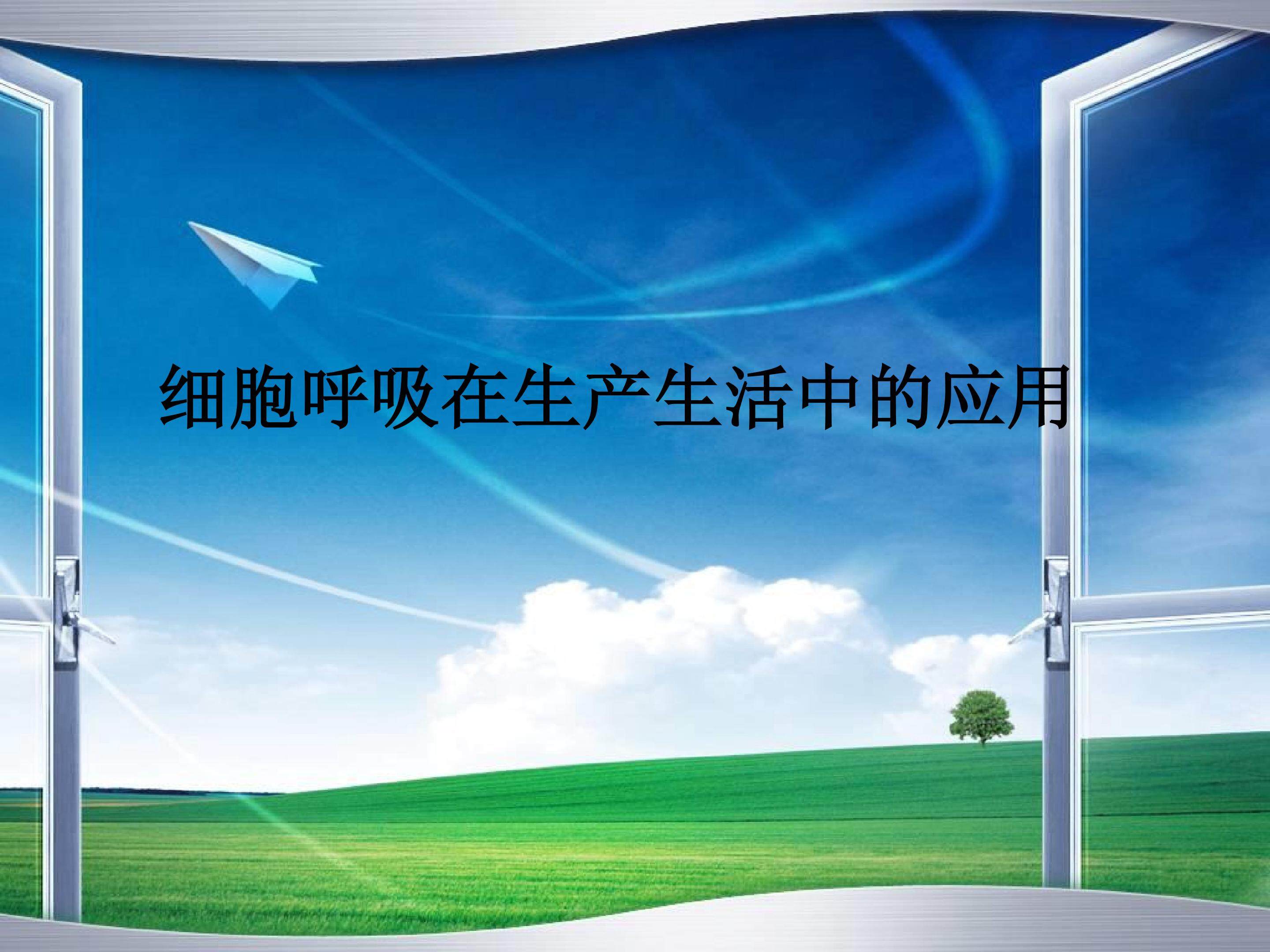 细胞呼吸的应用