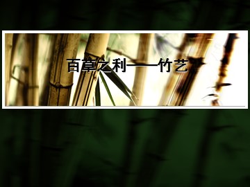 百草之利——竹艺_课件1