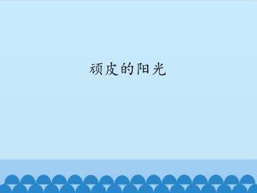 顽皮的阳光_课件1