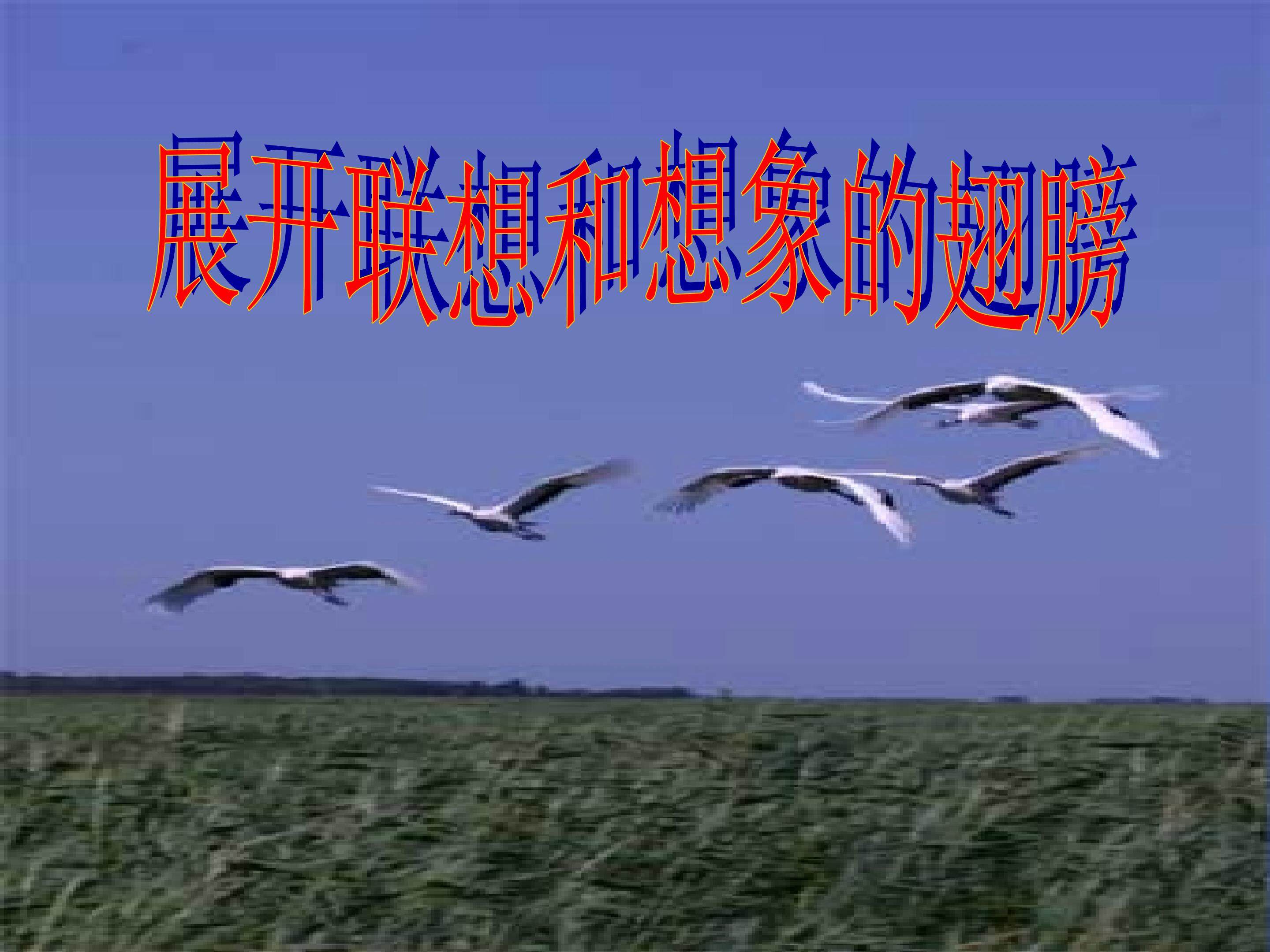 《写作：发挥联想和想象》多媒体课件