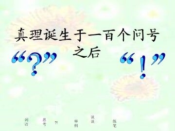 真理诞生于一百个问号之后_课件4