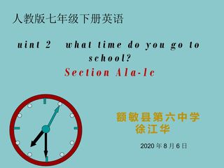 Unit 2 What time do you go to school?