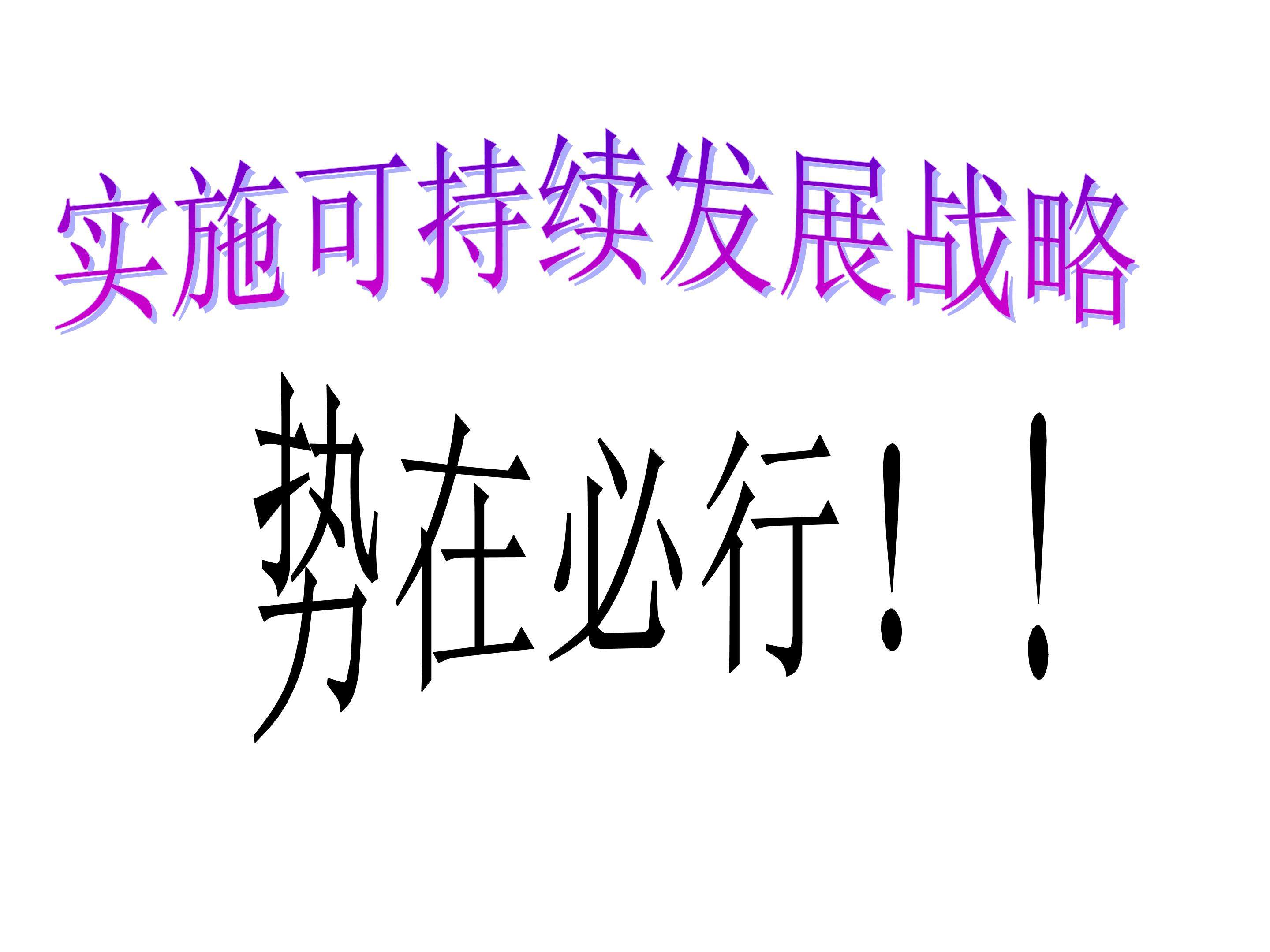 实施可持续发展战略