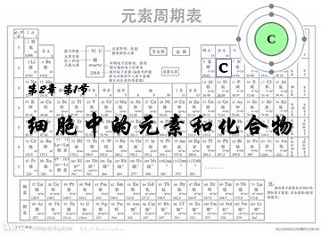 第1节  细胞中的元素和化合物