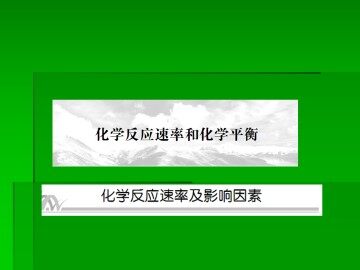 化学反应的速率和限度_课件30