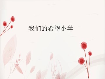 我们的希望小学_课件1