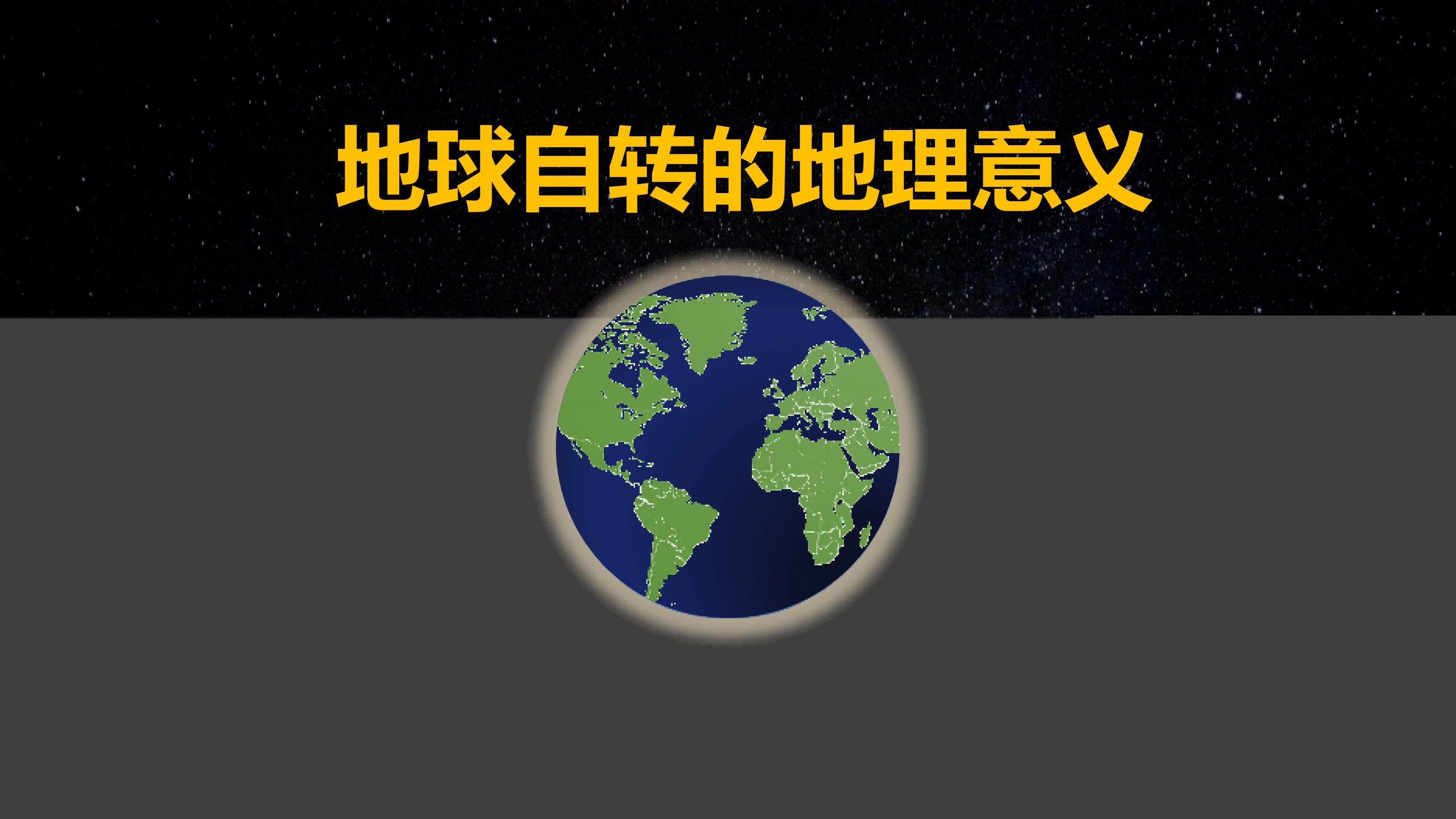 获奖课件 地球自转的地理意义