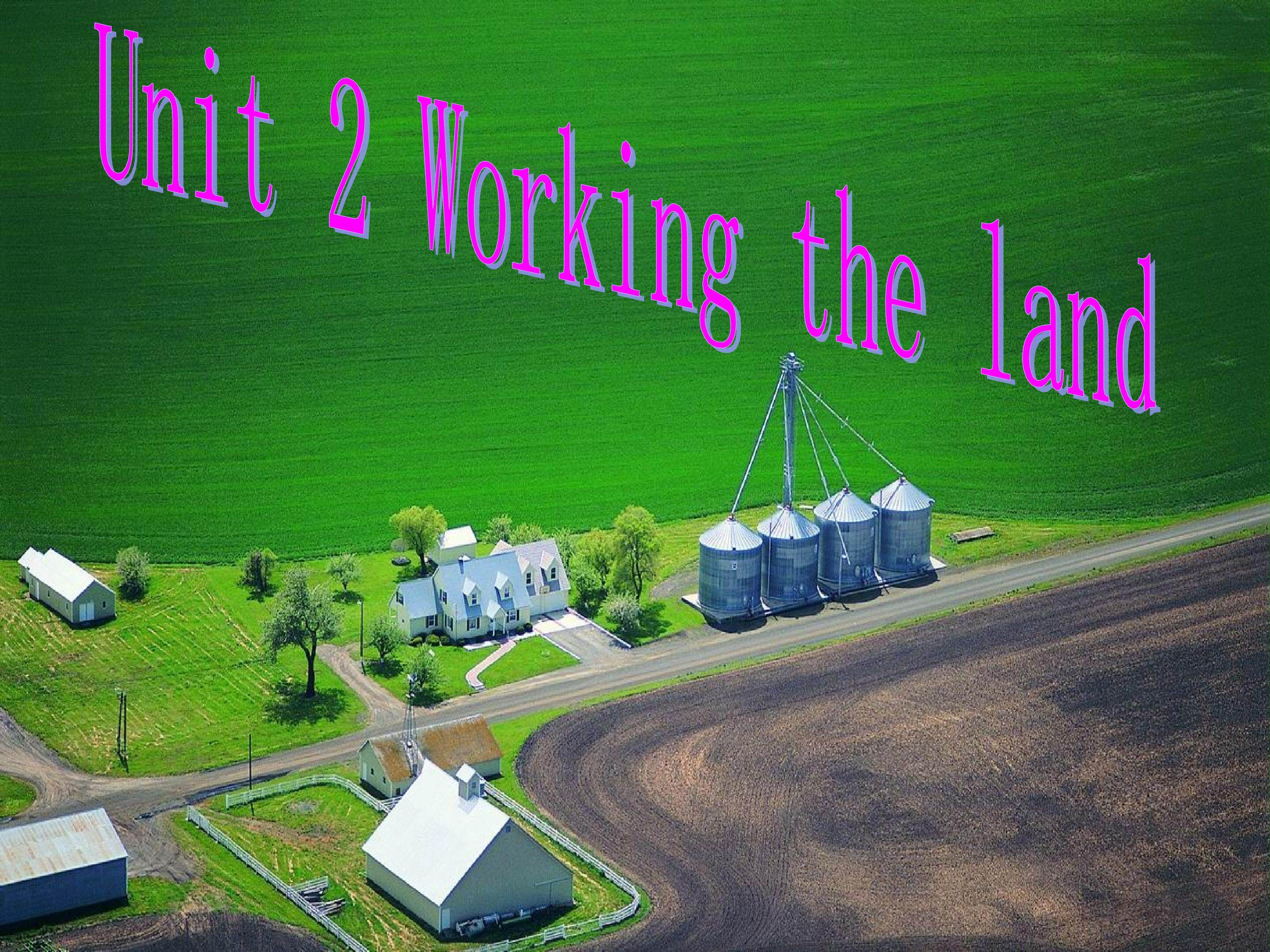 working  the land
