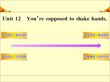 You're supposed to shake hands._课件12