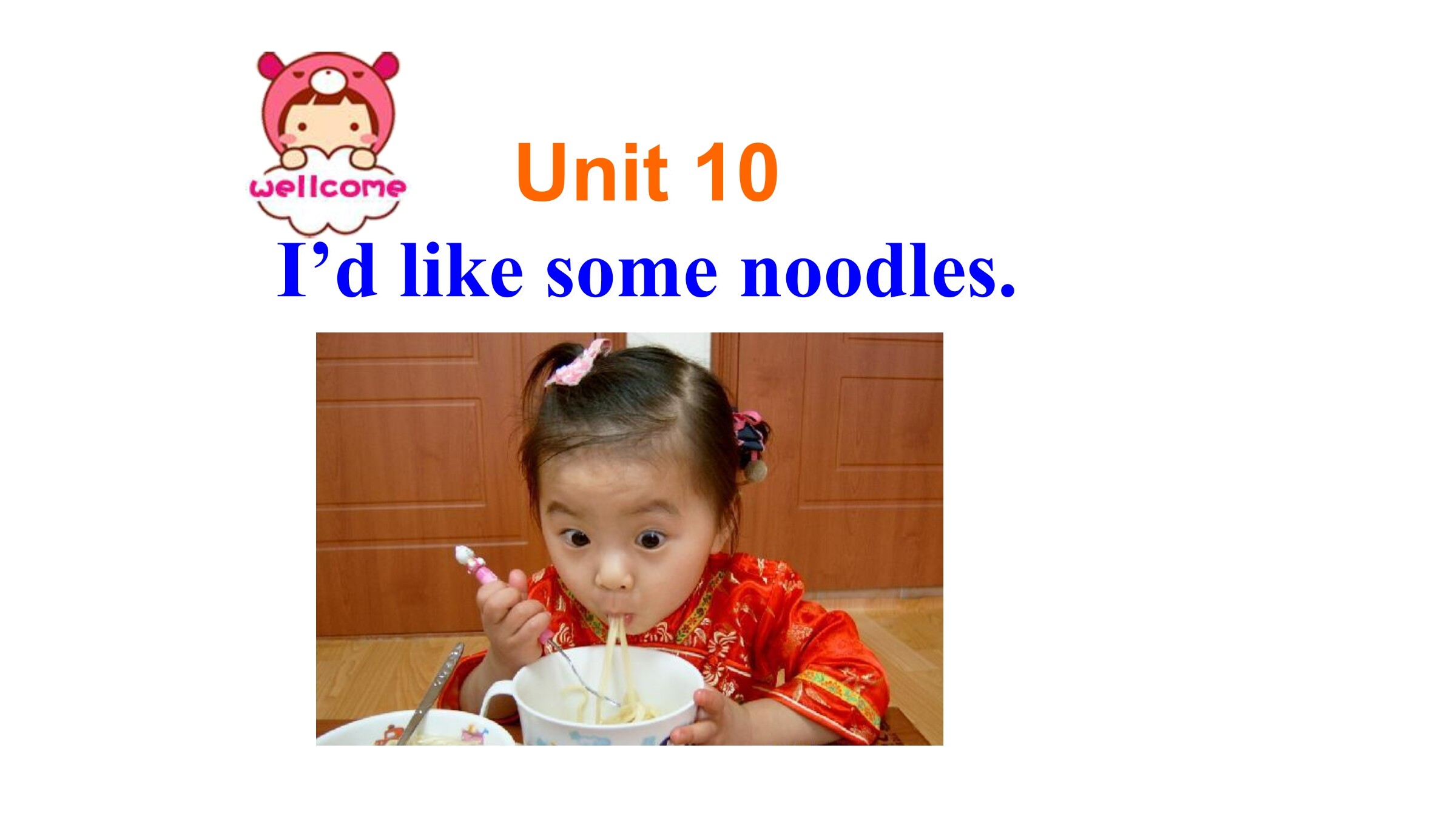 I'd like some noodles Section A