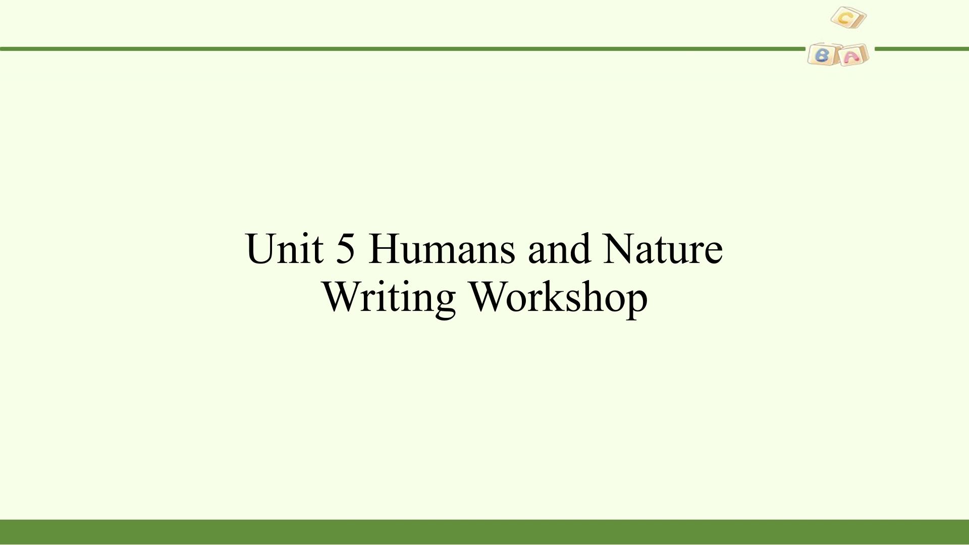 Writing Workshop—A Brochure