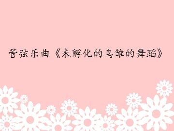 管弦乐曲《未孵化的鸟雏的舞蹈》_课件1