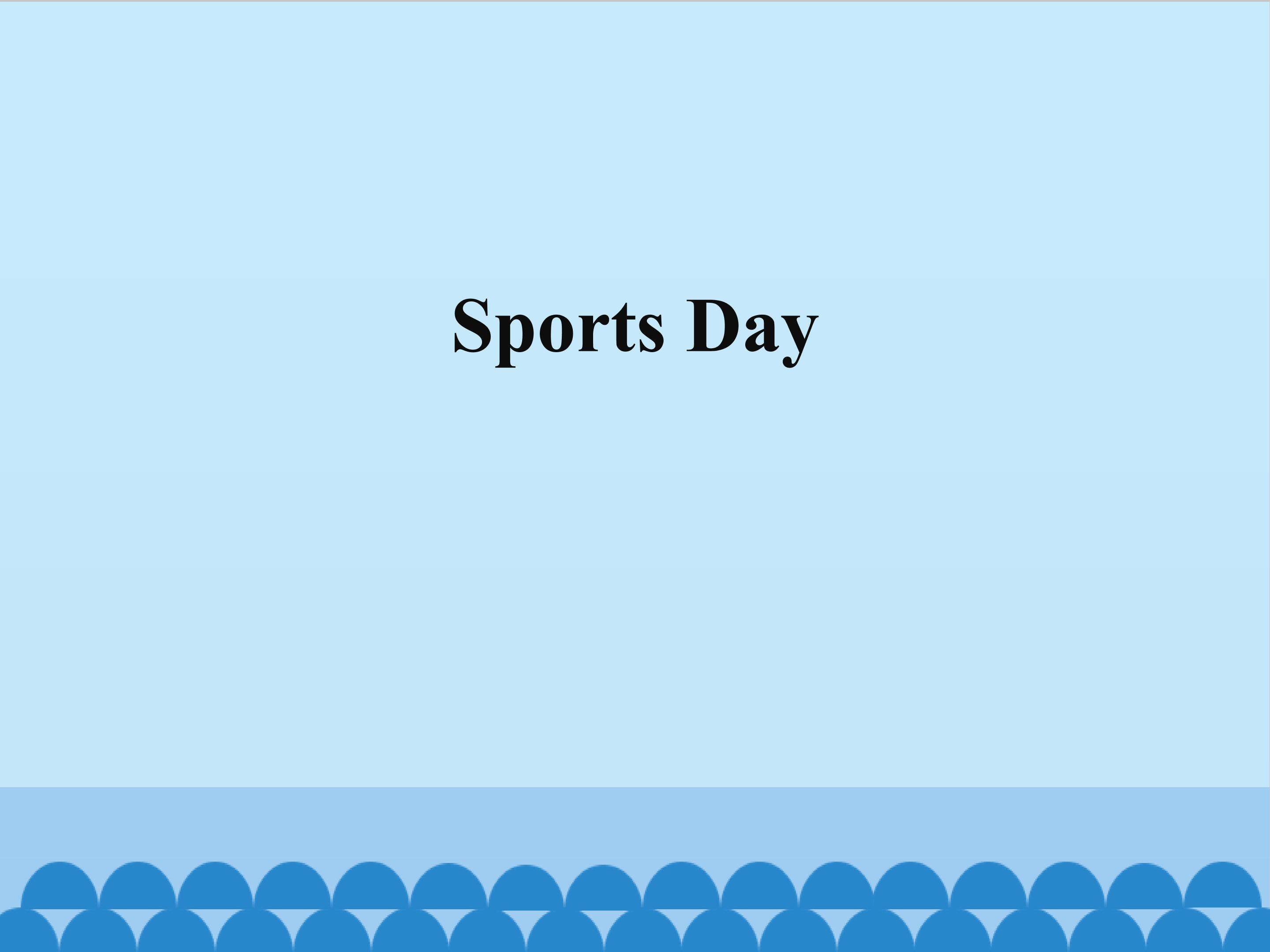 Lesson 2 Sports Day