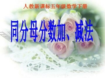 1. 同分母分数加、减法