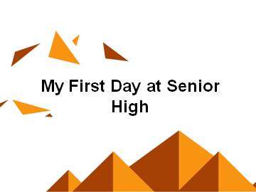 My First Day at Senior High_课件16