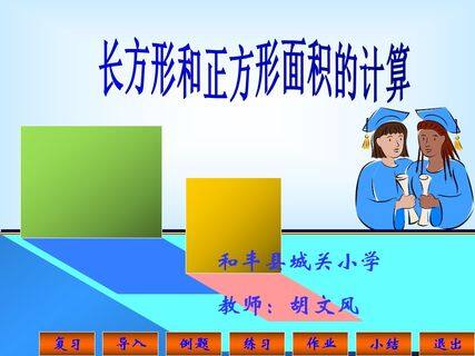 长方形和正方形的面积计算