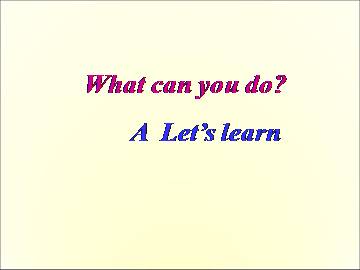 What can you do?_课件9