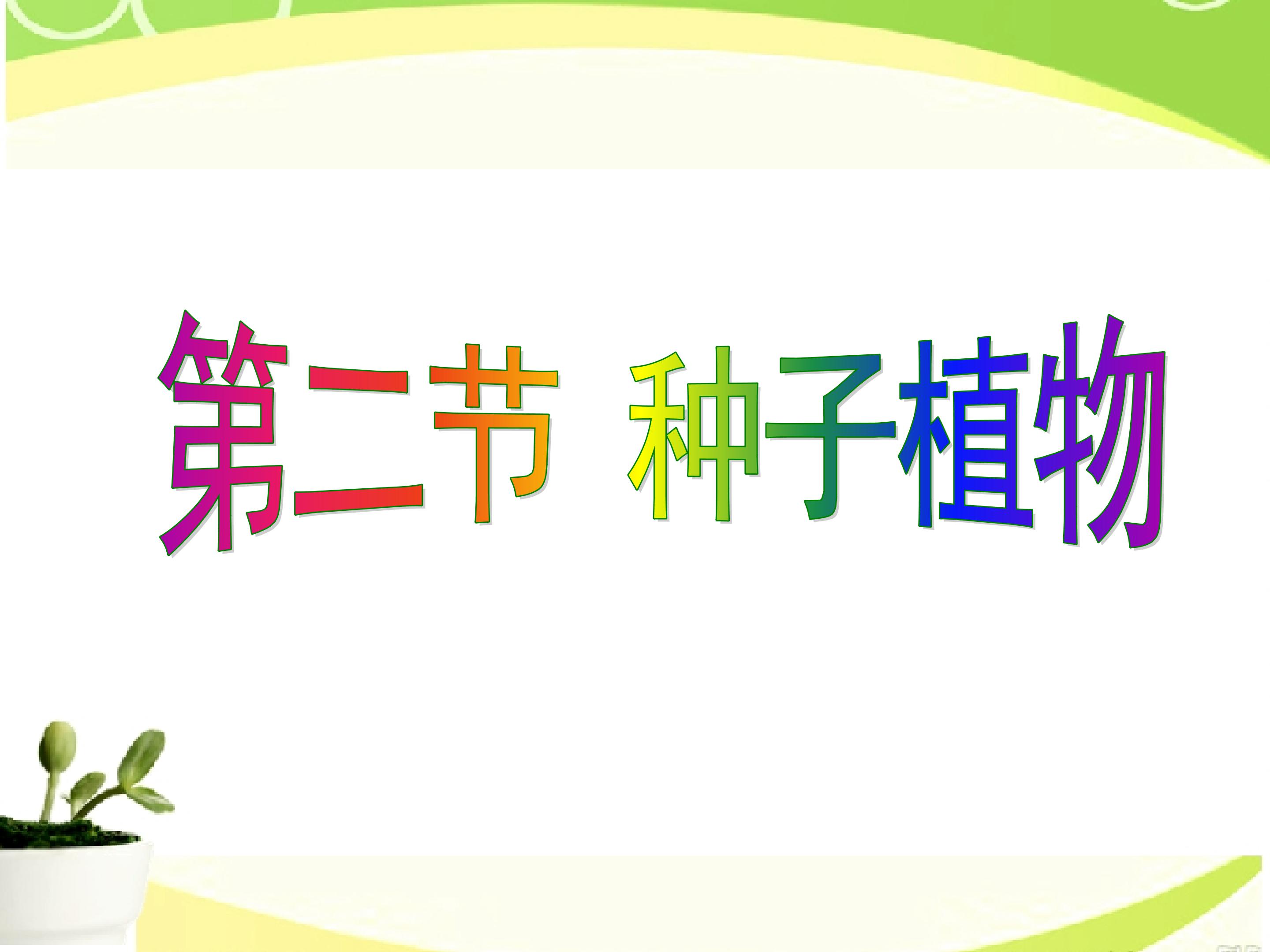第二节 种子植物