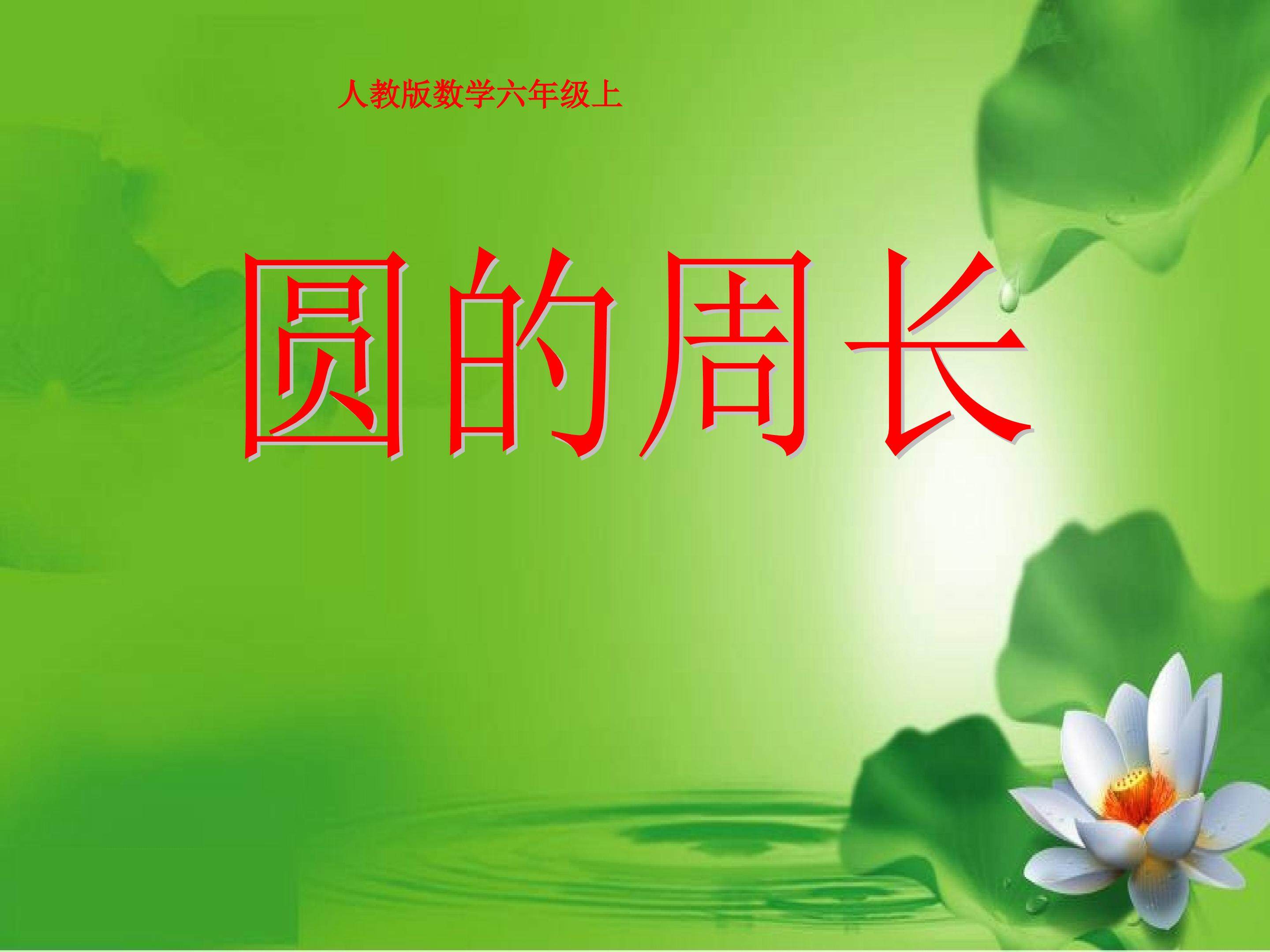 圆的周长