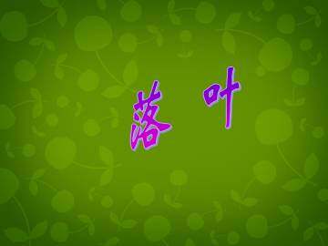 落叶_课件1