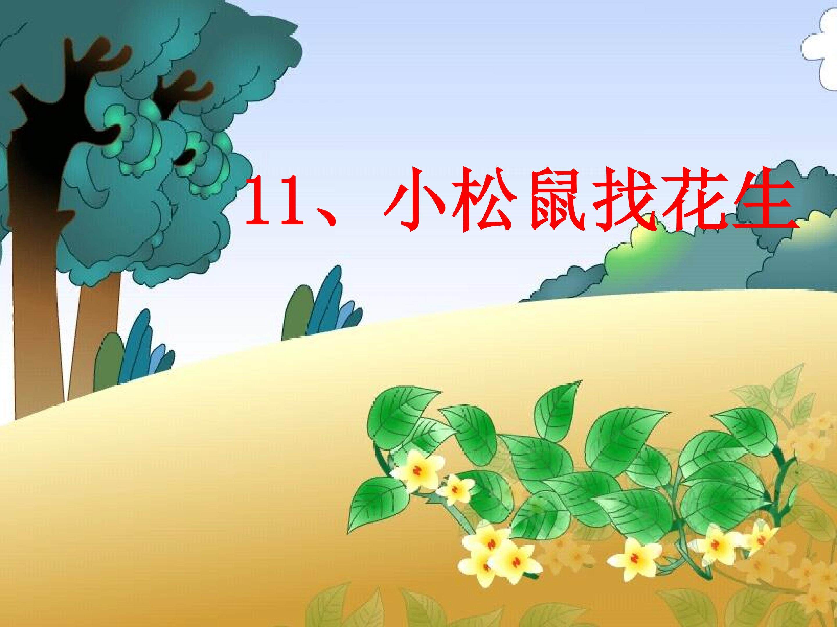 《小松鼠找花生》