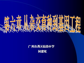 生物高中必修2第六章第一节课件3