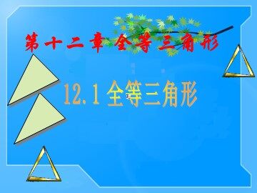 12.1全等三角形