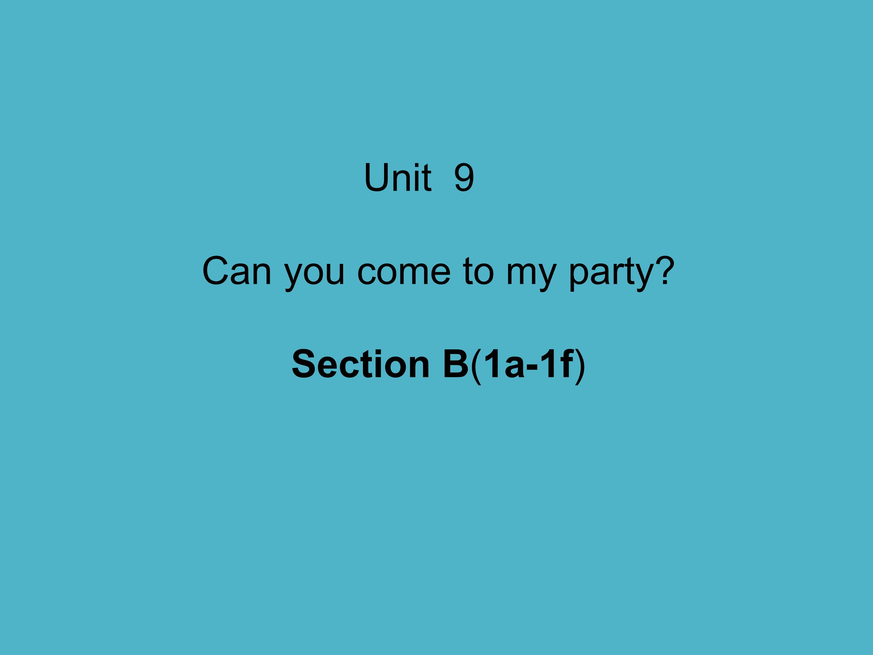 Section B_课件5