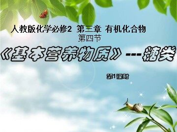 第四节 基本营养物质