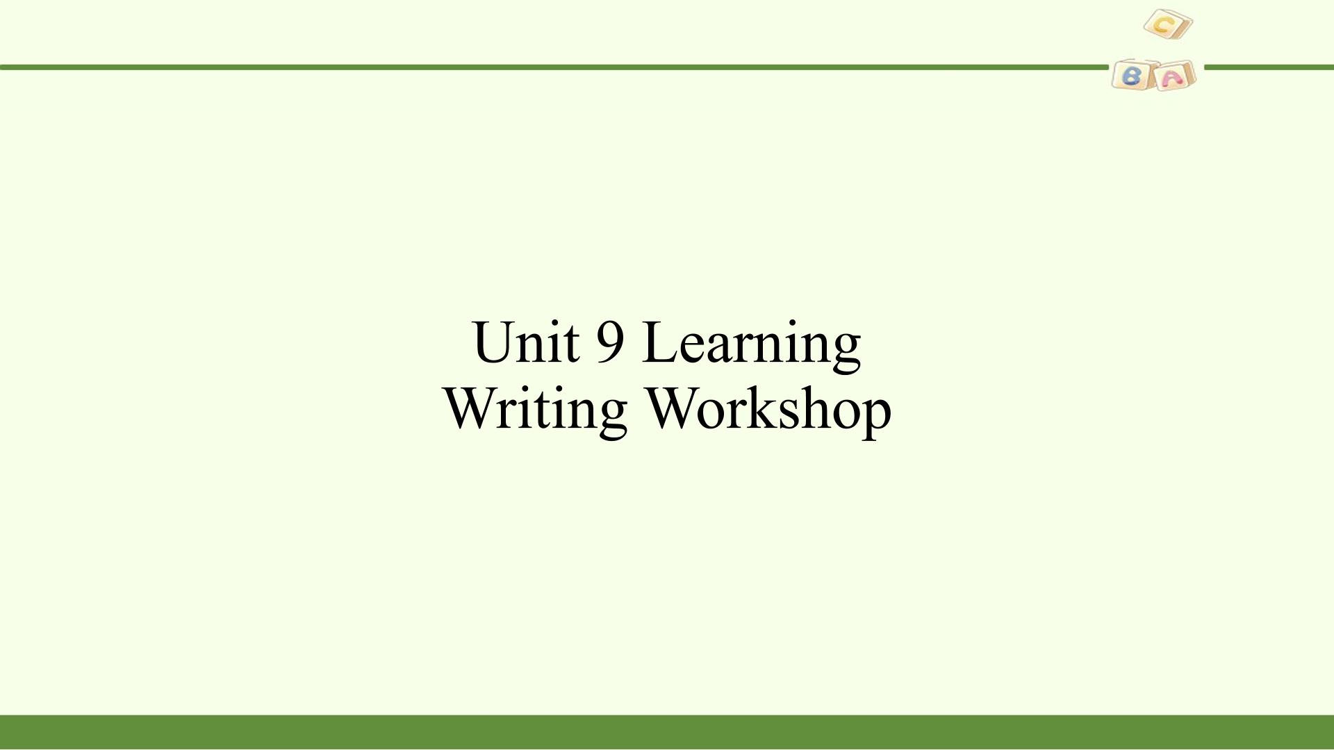 Writing Workshop— A Learning Reflection