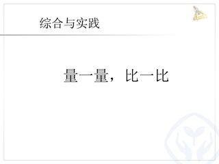 量一量,比一比