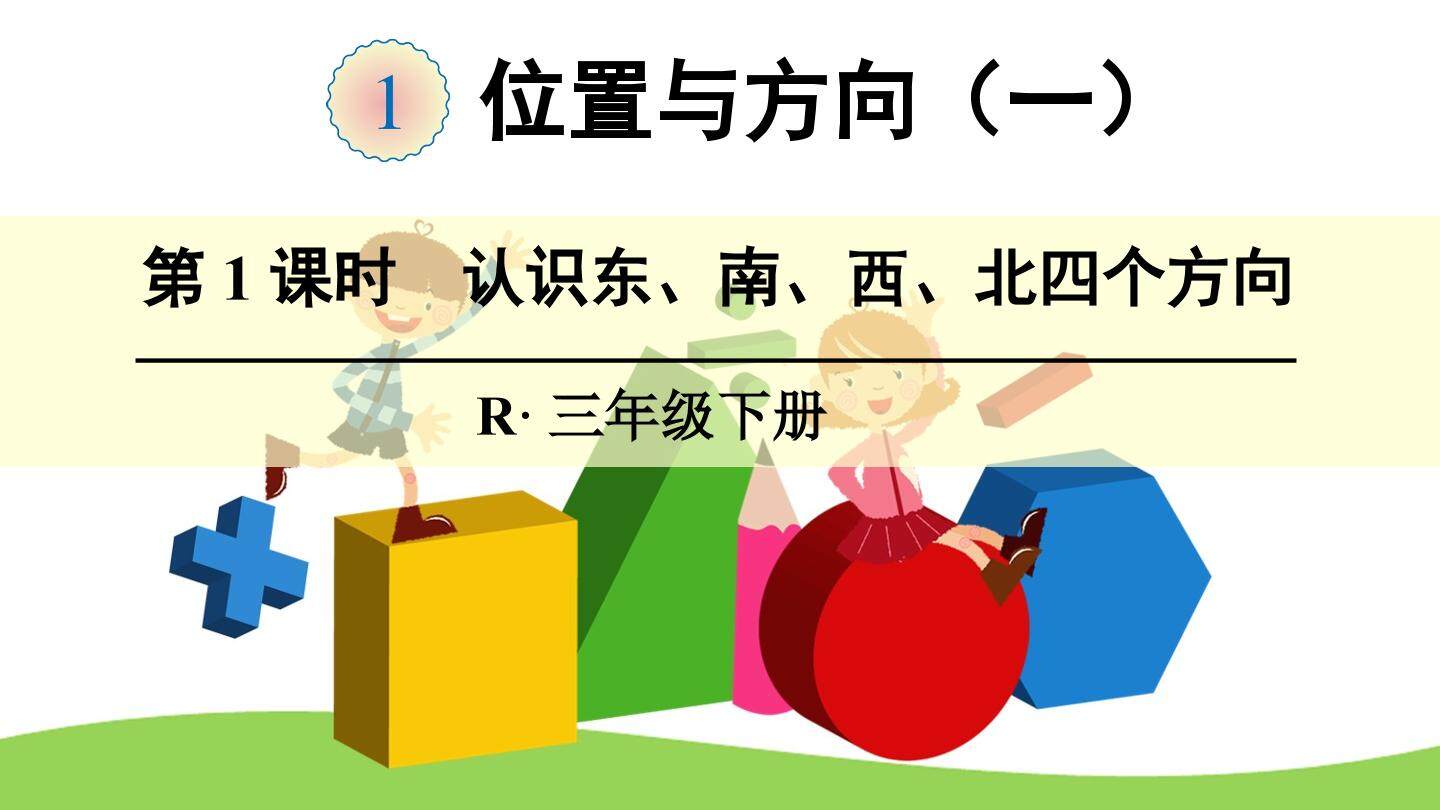 认识东、南、西、北四个方向