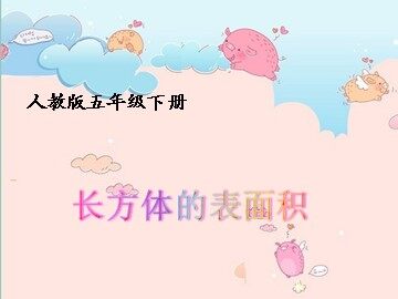 2. 长方体和正方体的表面积
