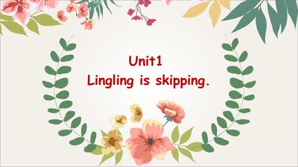 Lingling is skipping .
