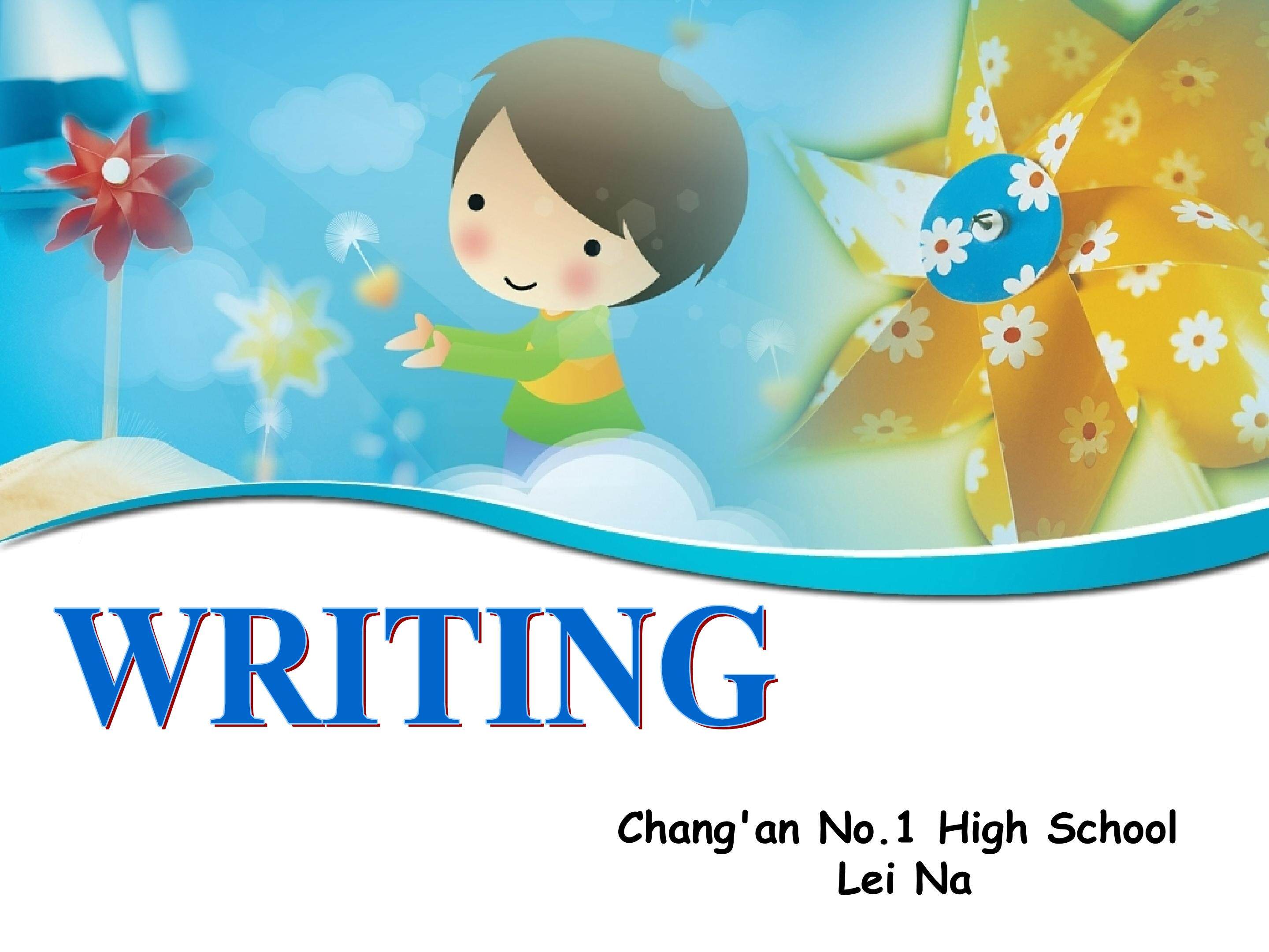 reading，speaking andwriting