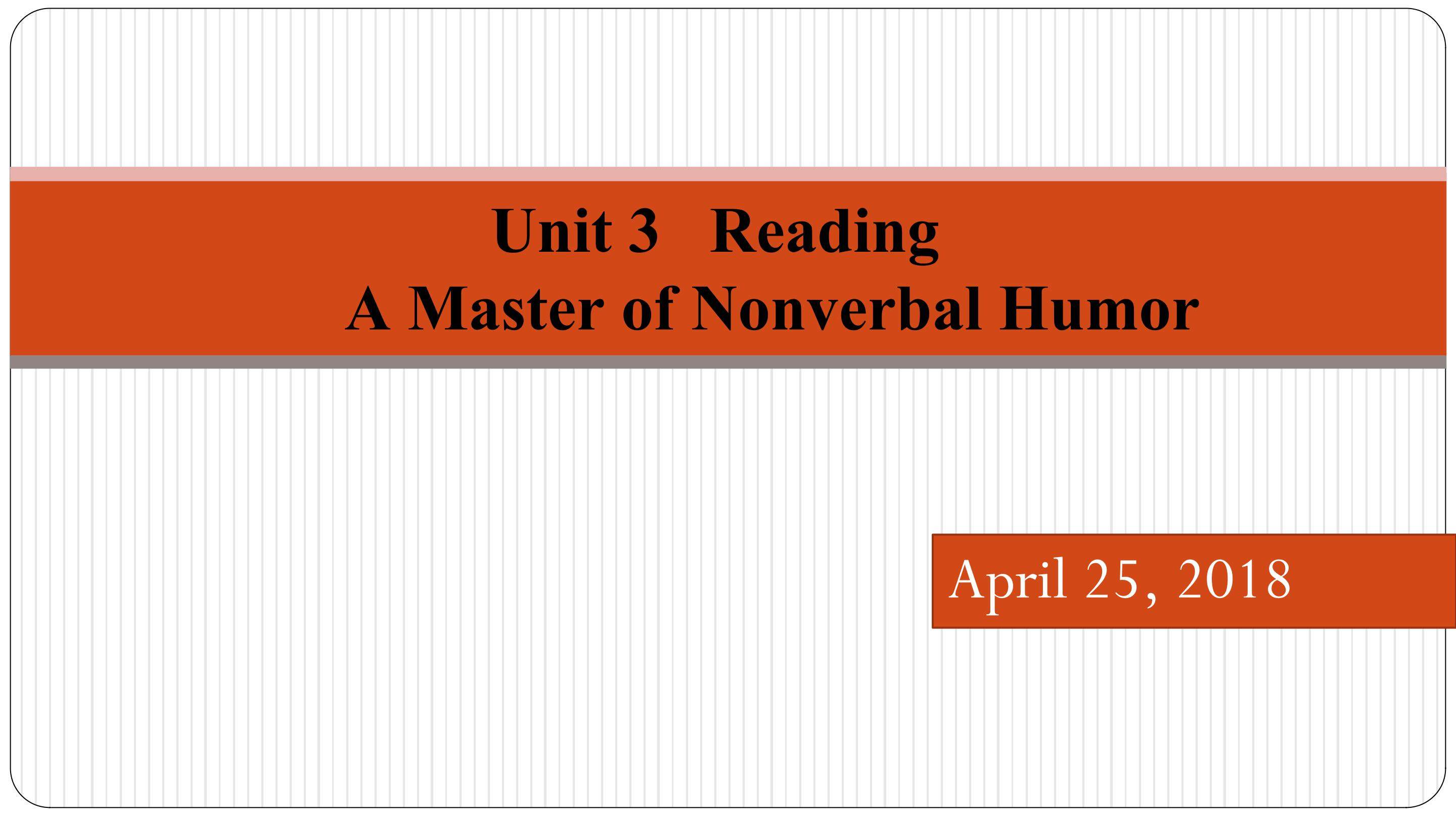 人教版必修3 Unit4 Reading 教学设计