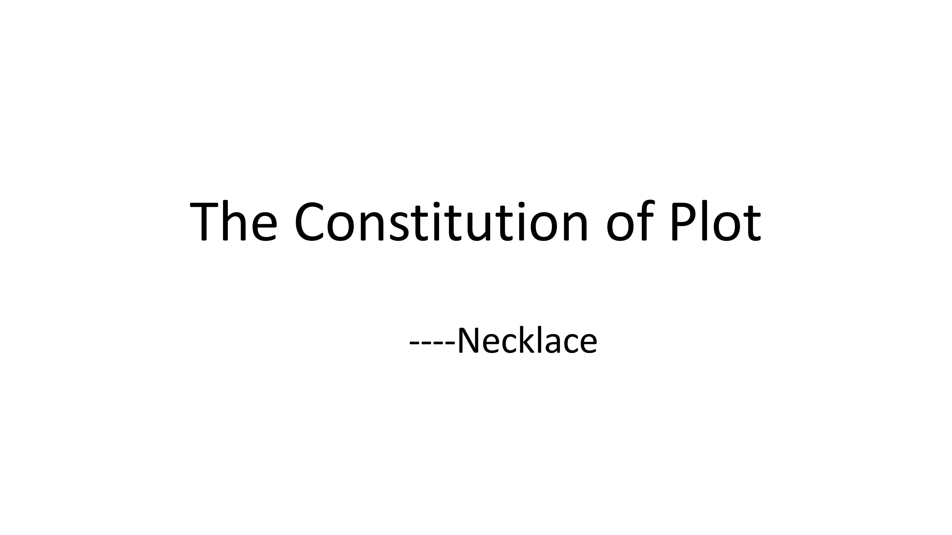 The Constitution of Plot